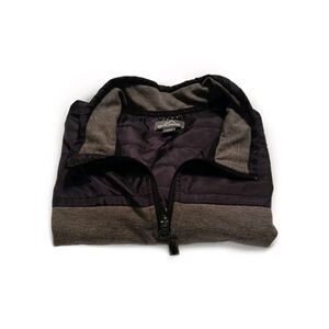 Eddie Bauer Gray And Black Quarter Zip Men's XXL Shirt Pullover